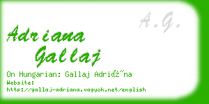 adriana gallaj business card